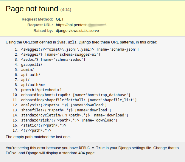 Pentest of Django Rest Framework Apps