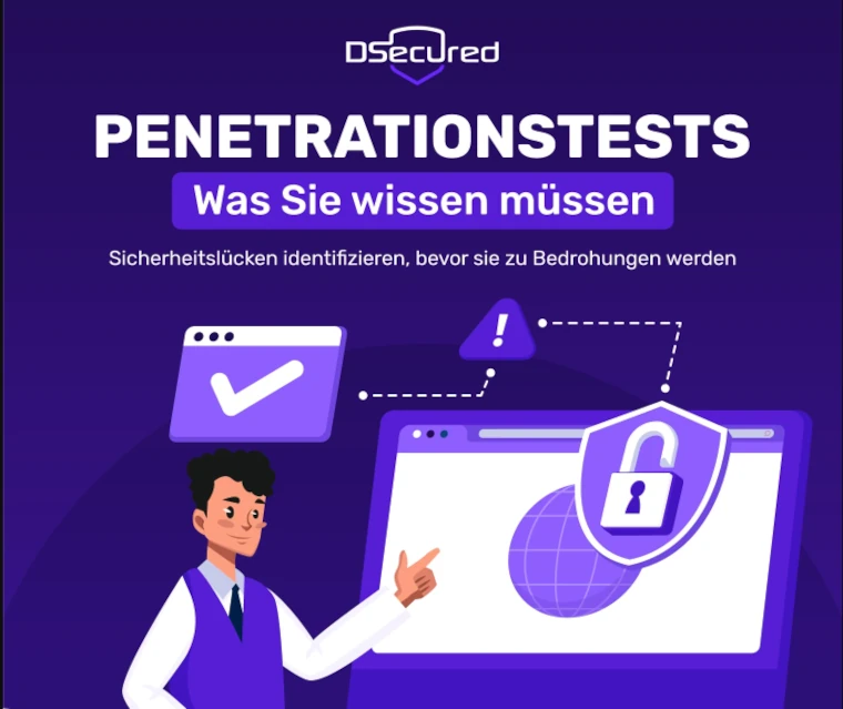Penetrationstest: Infografik - Sicherheitslücken mit Hilfe von Pentests finden, bevor es Probleme werden.